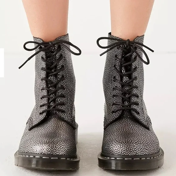 Dr. Martens Metallic Black Boots - Picture 4 of 10
